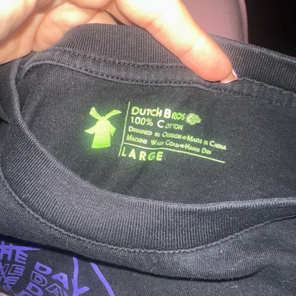 Dutch Bros MEDIUM+XL+XXL Black VINTAGE Long Sleeve Tee Rebel Spider Web “Slay…” - Picture 8 of 8